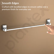 Plantex 304 Grade Stainless Steel 24 inch Towel Hanger/Holder for Bathroom/Single Towel Rod/Towel Bar/Towel Stand/Bathroom Accessories Pack of 1, Darcy (Chrome)