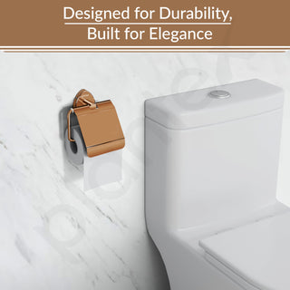 Plantex J4 Stainless Steel Toilet Paper Holder for Bathroom/Tissue Holder for Washroom/Toilet roll Holder for Wall Mounted/Bathroom Accessories (PVD Rose Gold Finish) Angel