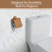 Plantex J4 Stainless Steel Toilet Paper Holder for Bathroom/Tissue Holder for Washroom/Toilet roll holder for Wall Mounted/Bathroom Accessories (PVD Rose Gold Finish) Angel