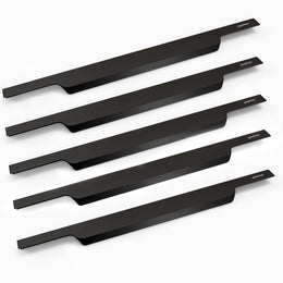 Plantex Profile Handle for Kitchen Cabinet/18 Inch Alluminium Drawer Profile Handle/Wardrobe Pull Handle for Home/Office/Hotel - Pack of 5 (Black)