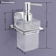 Plantex Liquid Soap Dispenser for Bathroom/304 Grade Stainless Steel Shampoo Dispenser/Handwash Dispenser/Bathroom Accessories - (Chrome)