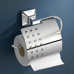 Plantex 304 Grade Stainless Steel Toilet Paper Roll Holder/Toilet Paper Holder/Tissue Paper Roll Holder
for Bathroom Accessories - Squaro (Chrome)