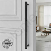 Plantex Main Door Handle/Stainless Steel & Aluminium Door Handle/600mm Pull-Push Handle for Home/Office/Hotel - Pack of 1 (DTMD-409, Black)