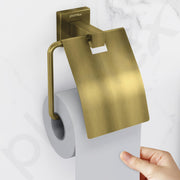 Plantex Stainless Steel Toilet Paper Holder/Toilet Roll Holder for Bathroom/Tissue Paper Holder/Bathroom Accessories - Aqua (Brass Antique)