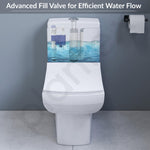 Plantex 10 Inch Ball Cocke for Flush Tank/Dual Siphon Flush Valve/Water-Saving Toilet Repair Kit for One Piece Toilet/Cistern Flush Tank Kit - (Set of 1)