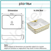 Plantex Table Top Wash Basin For Bathroom/Designer Ceramic Basin/Countertop Vessel Sink Basin - Indo-European Collection (19 x 15 x 5.5 Inch)