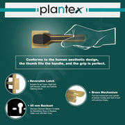Plantex Main Door Lock for Home/Door Handle Locks/Premium Mortise Door Lock Set with 3 Years Warranty by Plantex (Brass Antique & Black)