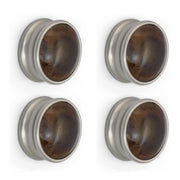 Plantex Knobs for Drawers/Drawer Knobs/Round Knobs for Cabinets/Pull-Push Knob for Kitchen/Bedroom Drawer - Pack of 4 (Satin)