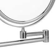 Plantex Premium Brass Magnifying Mirror/Two-Sided 360Ãƒâ€šÃ‚Â° Swivel Shaving Mirror with 5x/1x Magnification/Vanity Mirror for Bathroom (8 Inches-Chrome/Wall Mount)