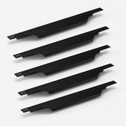 Plantex Profile Handle for Kitchen Cabinet/22 Inch Alluminium Drawer Profile Handle/Wardrobe Pull Handle for Home/Office/Hotel - Pack of 5 (Black)