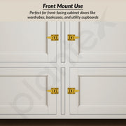 Plantex Cabinet Latch â€“ Heavy-Duty Hatch Case Bolt for Storage Units, Toolboxes, Kitchen Cabinets & Cupboards - Pack of 6 (Gold)