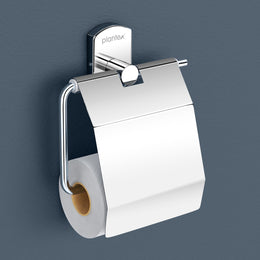 Plantex Stylish and Durable Toilet Paper Holder for Bathroom/Tissue Paper Roll Holder/304 Stainless Steel Bathroom Accessories - Parv (Chrome)