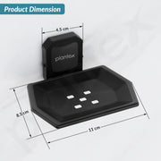 Plantex 304 Grade Stainless Steel Soap Dish/Wall Mounted Soap Holder/Bathroom Accessories - Cute (Black)