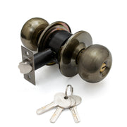 Plantex Stainless Steel Door Locks For Bedroom/Main Door Lock/Cylindrical Lock Set Door Lock For Home Office Hotel (Brass Antique)