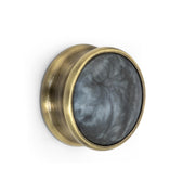 Plantex Knobs for Drawers/Drawer Knobs/Round Knob for Cabinets/Pull-Push Knob for Kitchen/Bedroom Drawer - Pack of 1 (Brass Antique)