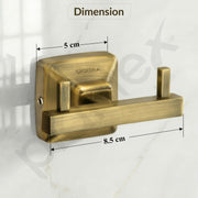 Plantex 304 Grade Stainless Steel Robe Hook/Cloth-Towel Hanger/Door Hanger/Hook/Bathroom Accessories - Squaro (Antique)