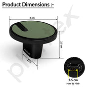 Plantex Knobs for Drawers/Drawer Knobs/Round Knob for Cabinets/Pull-Push Knob for Kitchen/Bedroom/Drawer - Pack of 1 (SH-433, DC-Black & Green)