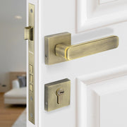 Plantex Triple Security Door Lock for Home/Main Door Lock Set with 3 Years of Warranty/Mortise Lock for Door with Brass Lock Body & Cylinder (7125, Brass Antique & Gold)