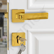 Plantex Premium Door Lock with 3 Years of Warranty/Main Door Locks/Mortise Lock Set for Home (PT-013, Gold)