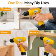 Plantex Cordless Drill Machine 12V/3/8 Inch 10mm Chuck/Brushed 550 Motor/0-600 RPM/10-15Nm Torque/Cordless Power Drill with Battery & Charger for Home DIY – Yellow (APS-ML-D015)