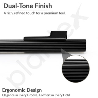Plantex Cabinet Handle/288mm Handle for Cabinet/Door Pull-Push Handle for Home/Office/Hotel - Pack of 1 (Black)