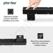 Plantex Mighty Aluminium 11 Inch Main Door Handle/Pull-Push Handle for Glass Door/3 Years Warranty - Pack of 1 (Black)