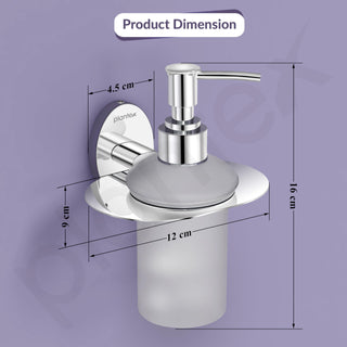 Plantex 304 Grade Stainless Steel Wash Basin Handwash Holder and Dispenser for Liquid Soap/Bathroom Accessories - Olive (Chrome)