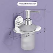 Plantex 304 Grade Stainless Steel Wash Basin Handwash Holder and Dispenser for Liquid Soap/Bathroom Accessories - Olive (Chrome)