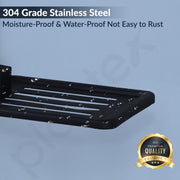 Plantex 304 Grade Stainless Steel Soap holder for Bathroom/Soap Case/Soap Tray/Bathroom Accessories - Senso (Black)