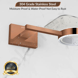 Plantex 304 Grade Stainless Steel Square Shape Wall Mounted Soap Holder/Soap Stand/Soap Case/Bathroom Accessories - Benz (Rose Gold)