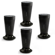 Plantex 4 Inch Sofa Leg for Bed Furniture/Aluminium Sofa Leg for Table/Support Legs/Furniture Leg - Pair of 2 (4 Piece) (DTS-87, Black)