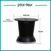 Plantex 3 Inch Sofa Legs for Bed Furniture/Sofa Legs for Table/Sofa Support Legs with Rubber Grip (Black, 8 Pcs)