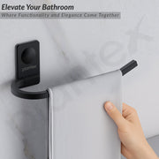 Plantex Metro Platinum Stainless Steel Napkin Ring/Towel Ring/Napkin Holder/Bathroom Accessories - Pack of 1 (Black)