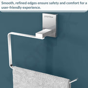 Plantex 304 Grade Stainless Steel Towel Ring for Bathroom/Napkin Hanger for Washbasin/Napkin Holder/Bathroom Accessories - iris (Chrome)