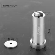 Plantex Stainless Steel Wall Mounted Magnet Door Stopper/Gate Stopper - Pack of 2 (Matt)