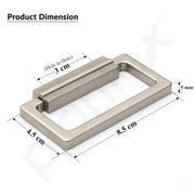 Plantex Rajwadi Drawer Kadi/Drawer Handle/Kadi for Drawers/Pull-Push Kadi for Home/Office Cabinet - Pack of 3 (Satin White)