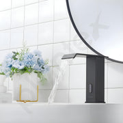 Plantex Solid Brass Sensor Tap for Wash Basin/Automatic Touchless Tap for Basin/Electronic Basin Tap/Pillar Tap for Wash Basin (Black)