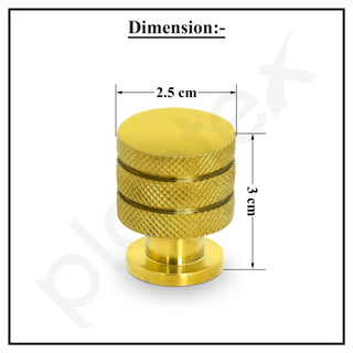 Plantex Knobs for Drawer/Drawer Knobs/Cabinet Knobs/Drawer knobs Handle/Pull-Push Knobs for Home/Office Drawers - Pack of 4 (Gold)