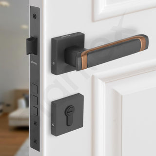 Plantex Triple Security Door Lock for Home/Main Door Lock Set with 3 Years of Warranty/Mortise Lock for Door with Brass Lock Body & Cylinder (7127, Grey & Choco)