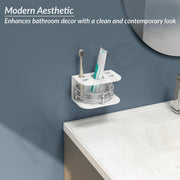 Plantex Acrylic Tooth Brush Holder/Stand/Tumbler for Bathroom Accessories for Home (7-inch; White)