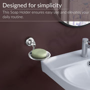 Plantex 304 Grade Stainless Steel Soap Dish/Soap Stand/Bathroom Soap Holder/Bathroom Accessories Skyllo (Chrome)