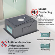 Plantex Guranteed 304 Grade Stainless Steel Kitchen Sink/Stainless Steel Kitchen Sink with 7 Years of Warranty by Plantex/Single Bowl Sink with All Fittings & Drain Rack (Silver Matt-24x18 Inches)