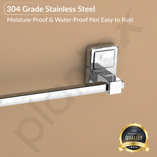Plantex 304 Grade Stainless Steel 24 inch Towel Hanger/Holder for Bathroom/Single Towel Rod/Towel Bar/Towel Stand/Bathroom Accessories Pack of 1, Darcy (Chrome)