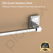 Plantex 304 Grade Stainless Steel 24 inch Towel Hanger/Holder for Bathroom/Single Towel Rod/Towel Bar/Towel Stand/Bathroom Accessories Pack of 1, Darcy (Chrome)