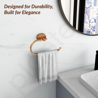 Plantex J4 Stainless Steel Towel Hanger for Wash Basin/Hand Towel Hanger/Napkin Holder for Wash Basin/Bathroom Accessories (PVD Rose Gold Finish) Onix