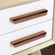 Plantex Cabinet Handle/Kitchen Cabinet Door Handle/Wardrobe/160 mm Cupboard Handle/Door Pull-Push Handle for Home/Office - Pack of 2 (Rose Gold)