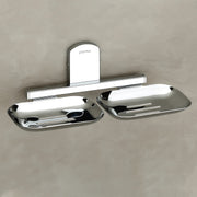 Plantex Parv 304 Grade Stainless Steel Towel Rack for Bathroom/Double Soap Holder/Napkin Ring/Bathroom Accessories - Chrome