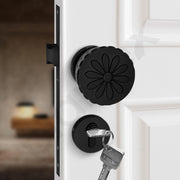 Plantex Heavy Duty Door Lock/Main Door Mortise Lock Handle/Handle Set for Home/Office/Door Accessories (Black)