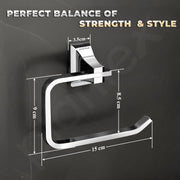 Plantex Paper Holder for Bathroom/Pure Brass Toilet Paper Holder/Tissue Paper Roll Holder/Bathroom Accessories - Pack of 1 (APS-DL-09, Chrome)