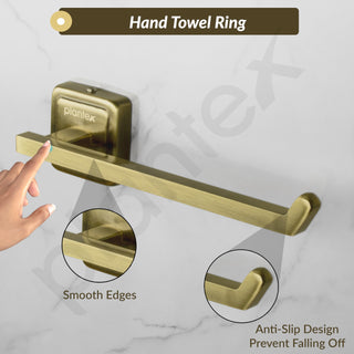 Plantex 304 Grade Stainless Steel Towel Hanger for Washbasin/Napkin Holder for Bathroom & Kitchen/Hand Towel Hanger/Bathroom Accessories - Decan (Brass Antique)